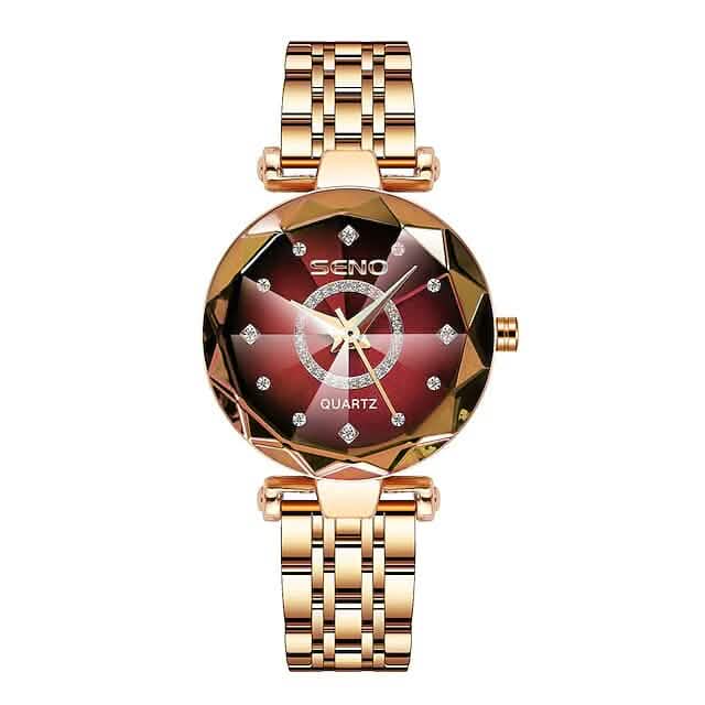Women Golden and Silver Classic Quartz Watch - A-1 Thread Vault