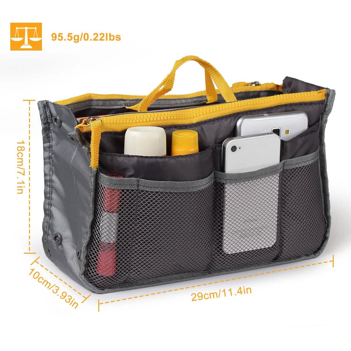 Women Lady Travel Insert Handbag Organizer Makeup Bags - A-1 Thread Vault