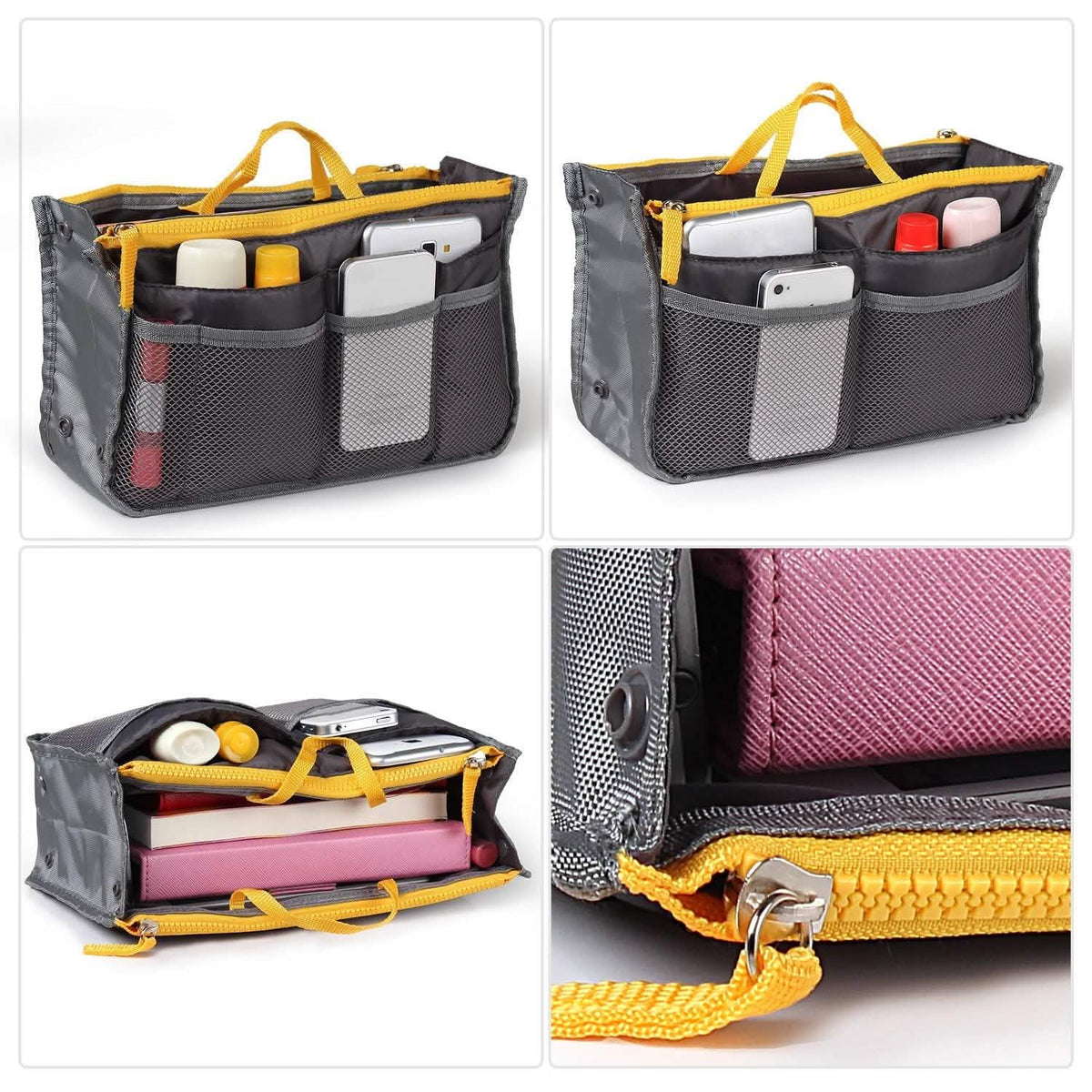 Women Lady Travel Insert Handbag Organizer Makeup Bags - A-1 Thread Vault