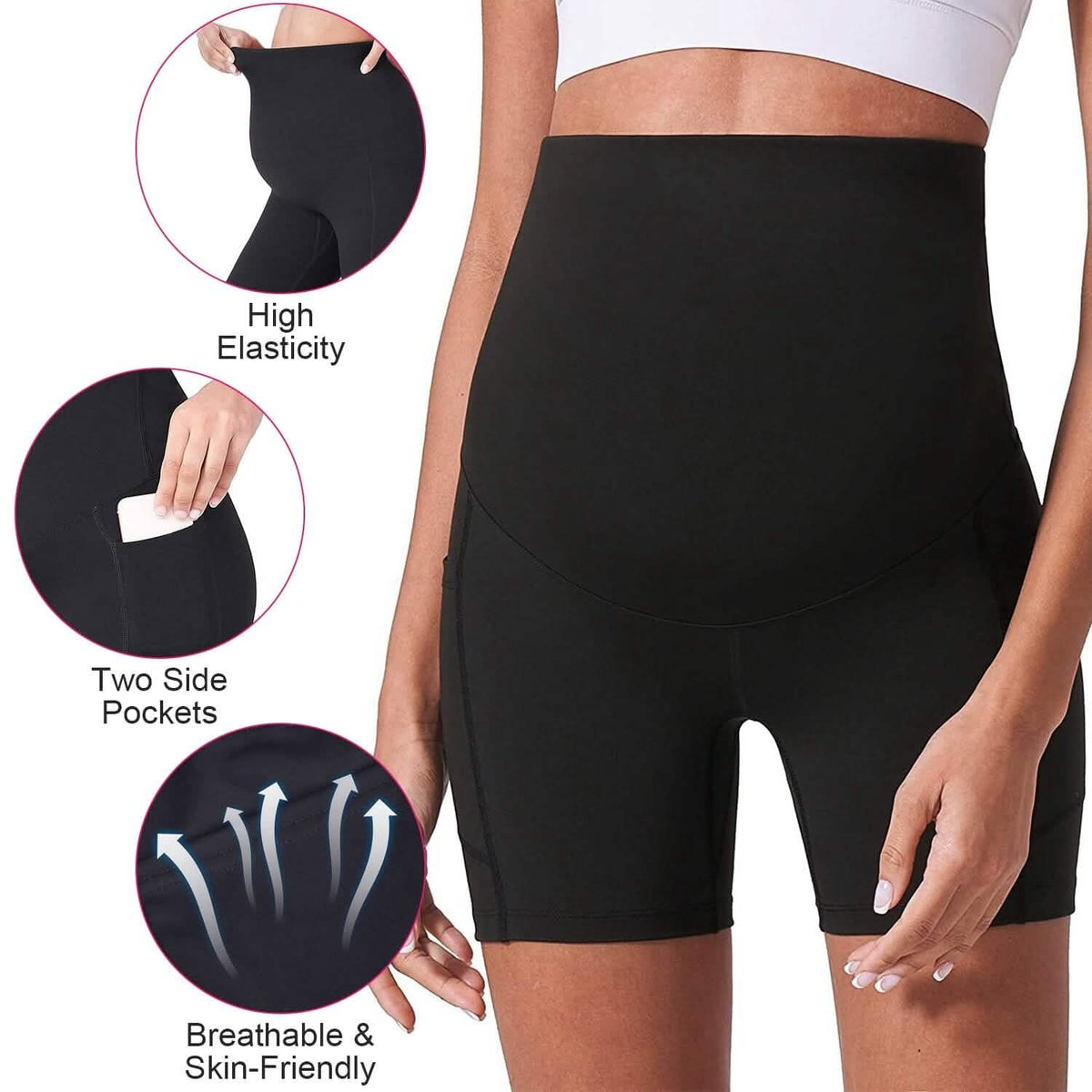 Women Maternity Seamless Shorts - A-1 Thread Vault