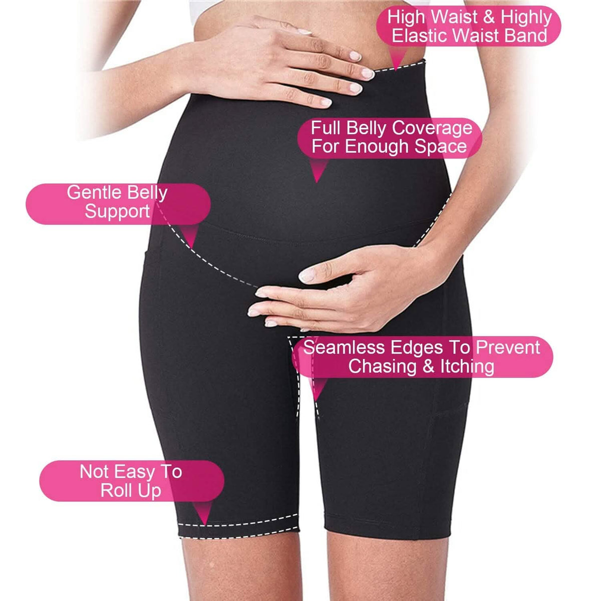 Women Maternity Seamless Shorts - A-1 Thread Vault