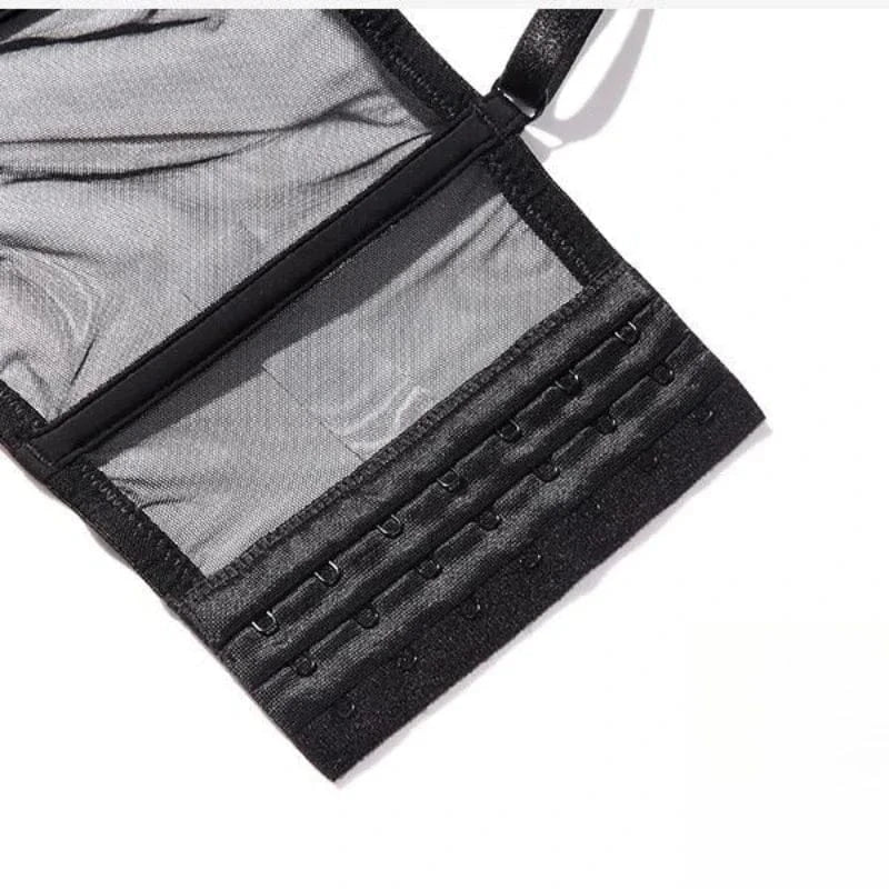 Women Push Up Bra Sets Transparent Lingerie Sexy Shaper Bra Beauty Back Comfortable Underwear Adult's Fishbone Gauze Bralette - A-1 Thread Vault