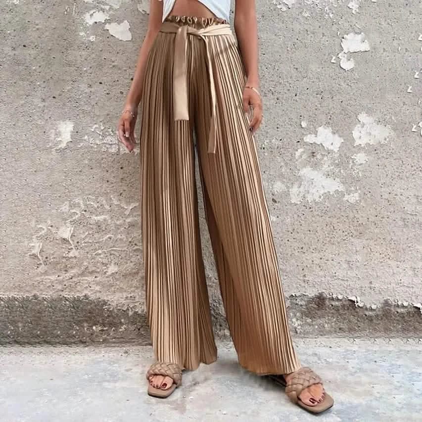 Women's High-Waisted Straight-Leg Strappy Pants - A-1 Thread Vault