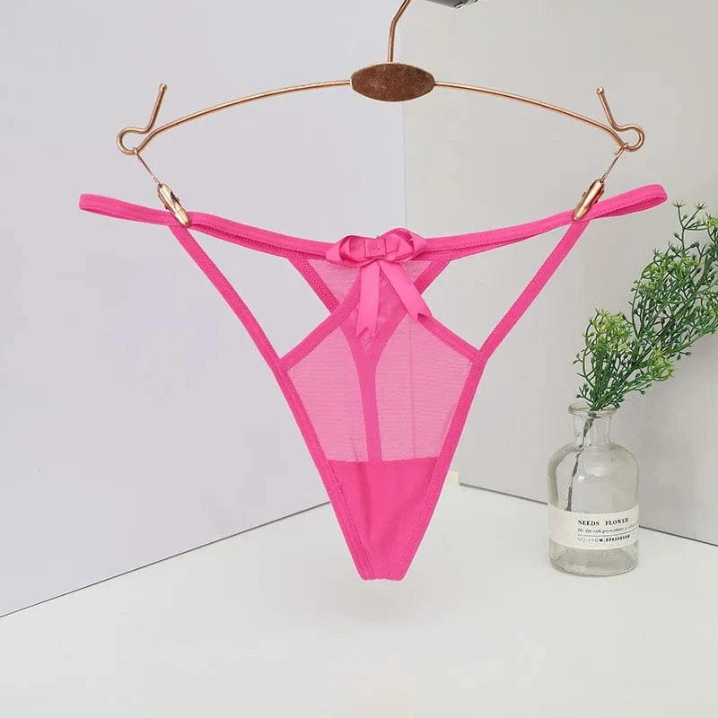 Women's panties Women's Low-Waist Seamless G-String Thong Lace Panties Sexy Cut-Out T-Back Ladies Underwear Lingerie Women's tho - A-1 Thread Vault