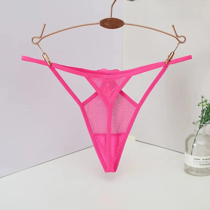 Women's panties Women's Low-Waist Seamless G-String Thong Lace Panties Sexy Cut-Out T-Back Ladies Underwear Lingerie Women's tho - A-1 Thread Vault