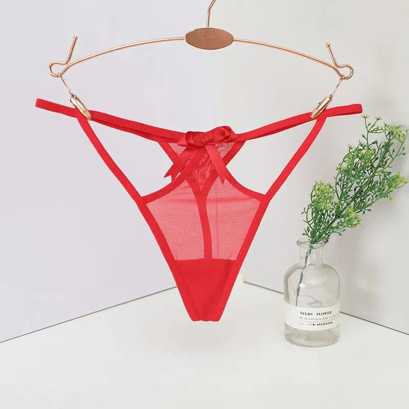 Women's panties Women's Low-Waist Seamless G-String Thong Lace Panties Sexy Cut-Out T-Back Ladies Underwear Lingerie Women's tho - A-1 Thread Vault