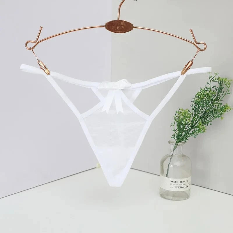 Women's panties Women's Low-Waist Seamless G-String Thong Lace Panties Sexy Cut-Out T-Back Ladies Underwear Lingerie Women's tho - A-1 Thread Vault