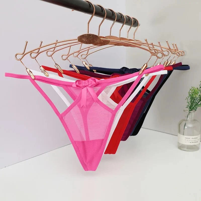Women's panties Women's Low-Waist Seamless G-String Thong Lace Panties Sexy Cut-Out T-Back Ladies Underwear Lingerie Women's tho - A-1 Thread Vault