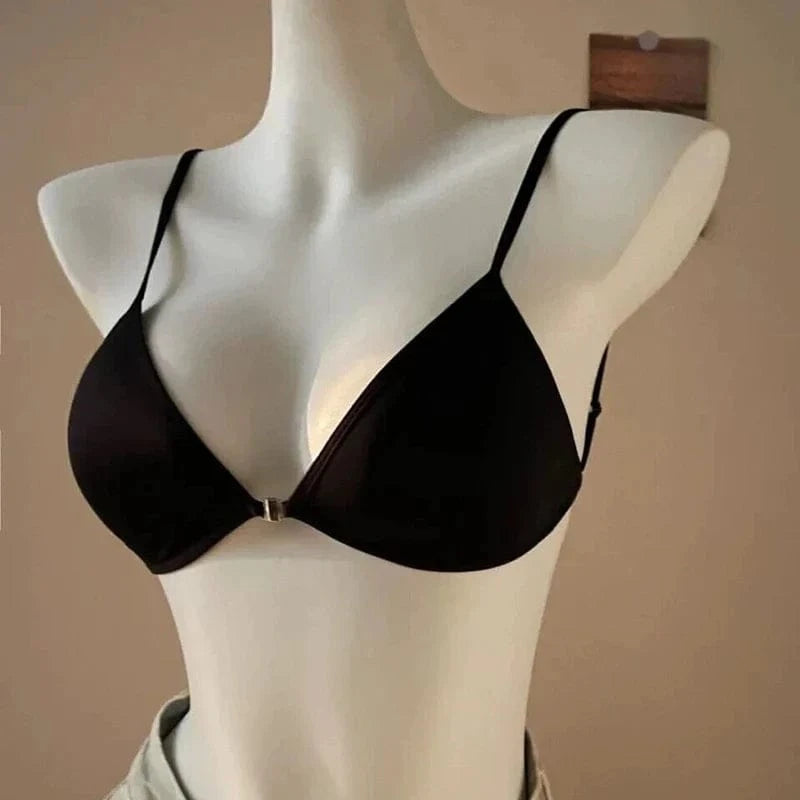 Women Seamless Bras Deep V Neck Brassiere Adjustable Straps Underwear Wireless Push Up Bralette Female Sleeping Soft Lingerie - A-1 Thread Vault