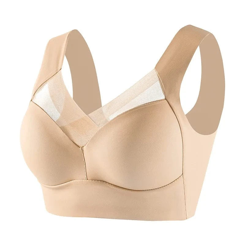 Women Seamless Plus Size Bras Sexy Patchwork Lace Top Push Up Sports Brassiere Female Backless Fitness Sleep Vest Bralette New - A-1 Thread Vault