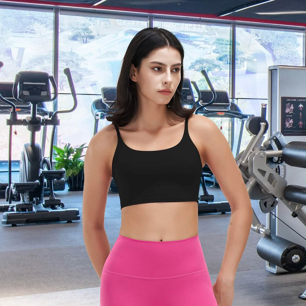 Women Strap Sport Bras Padded Strappy Tank Tops - A-1 Thread Vault