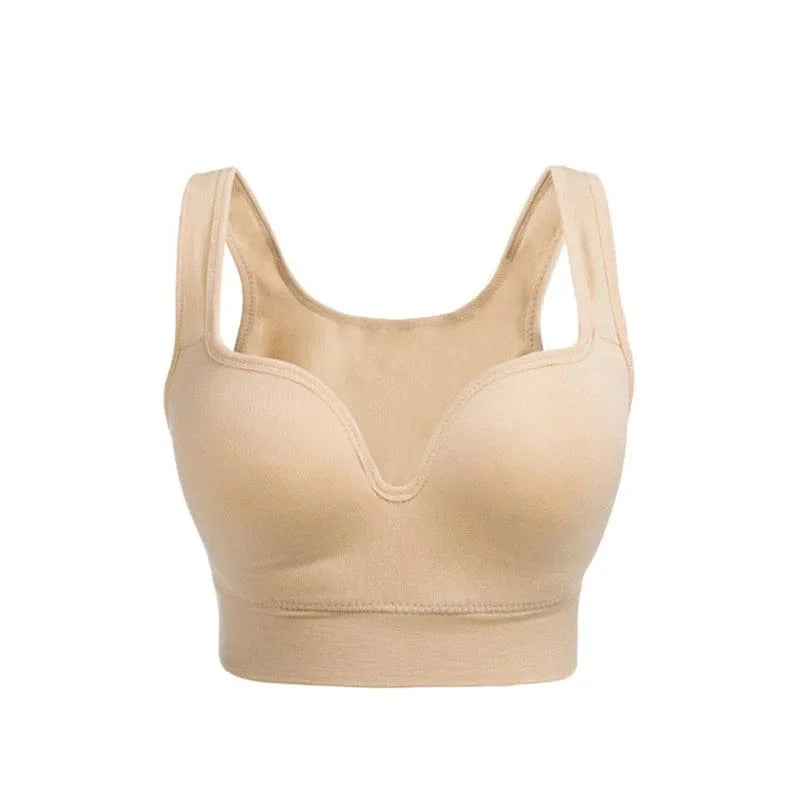 Women Wireless Sports Bra Fitness Running Vest Gym Workout Underwear Padded Tops Bralette Breathable Brassiere Push Up Bras - A-1 Thread Vault