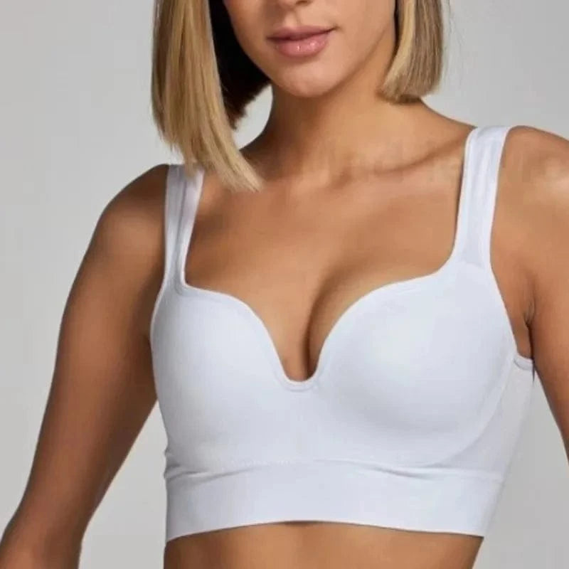 Women Wireless Sports Bra Fitness Running Vest Gym Workout Underwear Padded Tops Bralette Breathable Brassiere Push Up Bras - A-1 Thread Vault