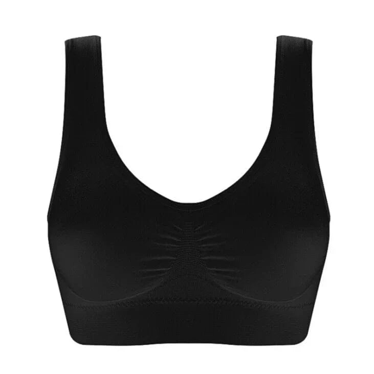 Women Wireless Sports Bra Fitness Running Vest Gym Workout Underwear Padded Tops Bralette Breathable Brassiere Push Up Bras - A-1 Thread Vault