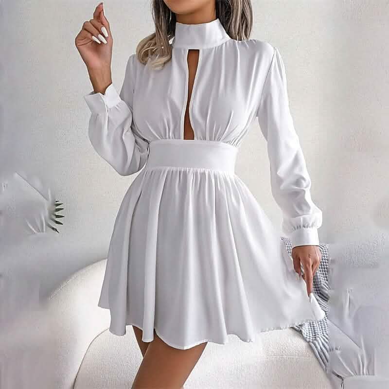 Women's A Line Turtleneck Mini Dress - A-1 Thread Vault