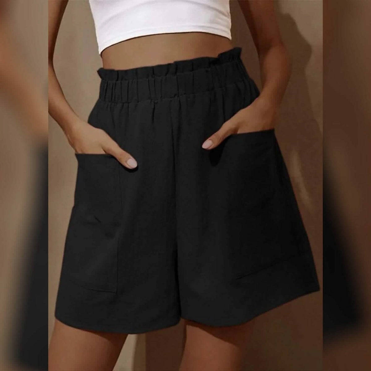 Women's Basic Essential Casual/Sporty Wide Leg Bermuda Shorts - A-1 Thread Vault