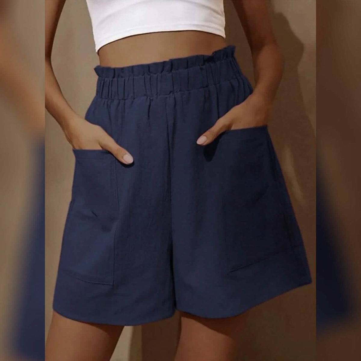 Women's Basic Essential Casual/Sporty Wide Leg Bermuda Shorts - A-1 Thread Vault