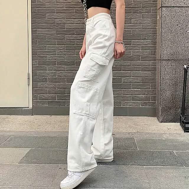 Women's Cargo Trouser Mid Waist Pants - A-1 Thread Vault
