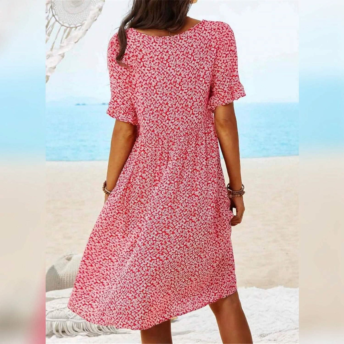 Women's Casual Floral Dress - A-1 Thread Vault