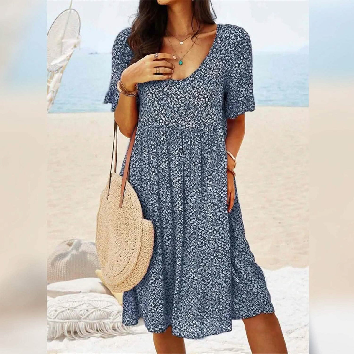 Women's Casual Floral Dress - A-1 Thread Vault