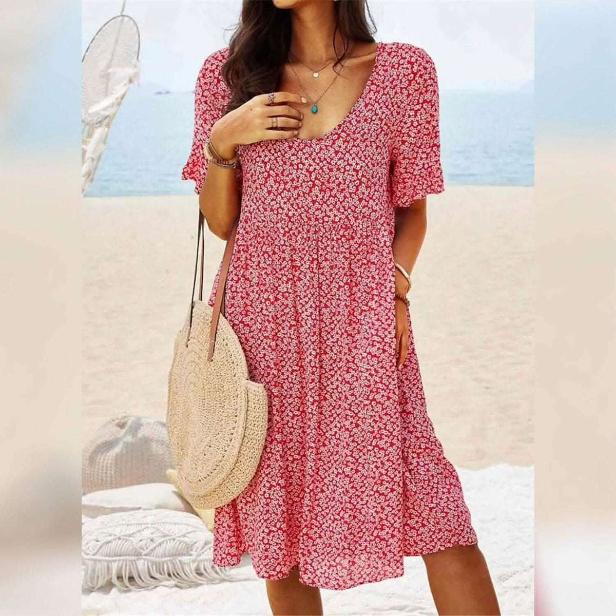Women's Casual Floral Dress - A-1 Thread Vault
