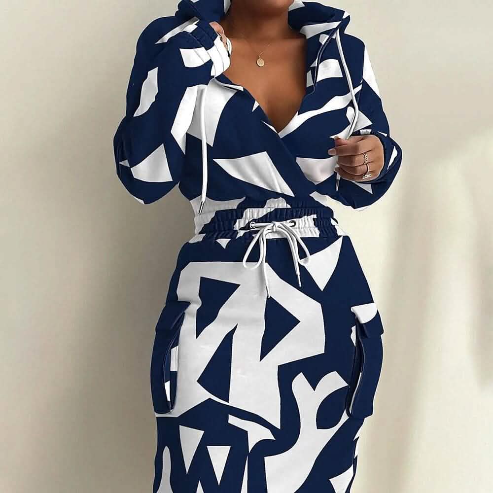 Women's Casual Long Sleeve Sweatshirt Dress - A-1 Thread Vault