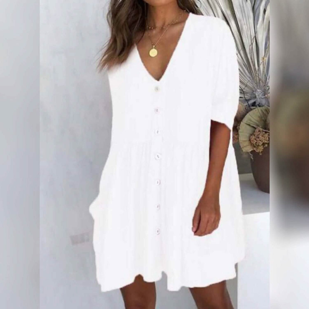 Women's Casual Ruched Loose Fit Dress - A-1 Thread Vault