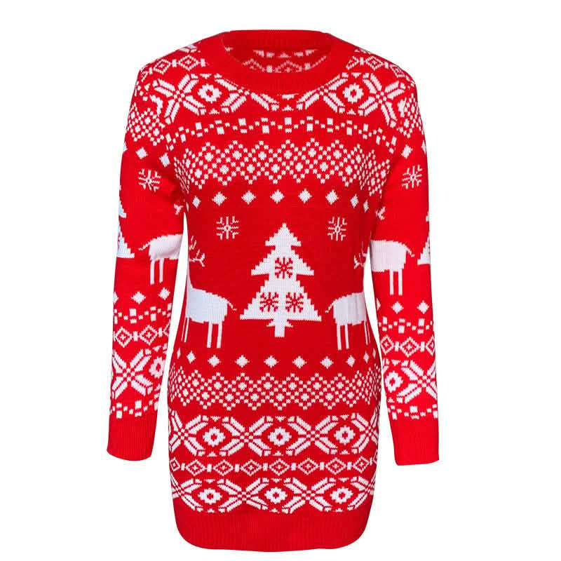 Women's Christmas Sweater Dresses for Cute Instant Holiday Outfits - A-1 Thread Vault