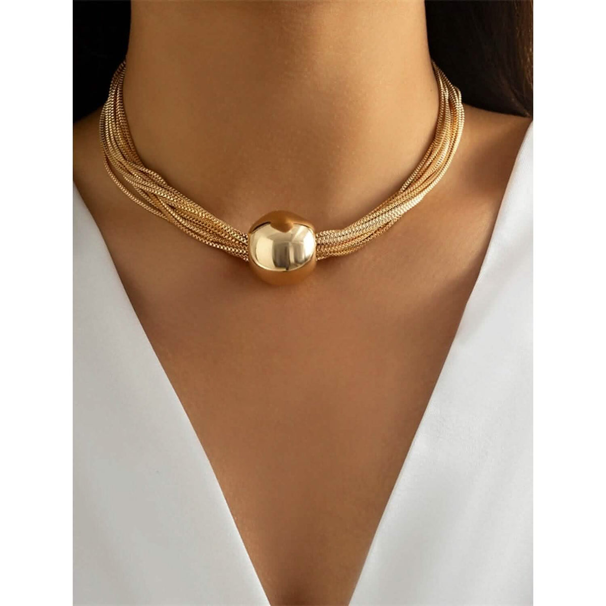 Women's Contemporary Street Geometry Necklace - A-1 Thread Vault