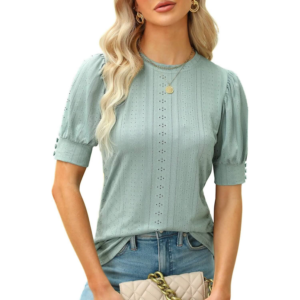 Women's Dressy Casual Puff Sleeve Tops - A-1 Thread Vault