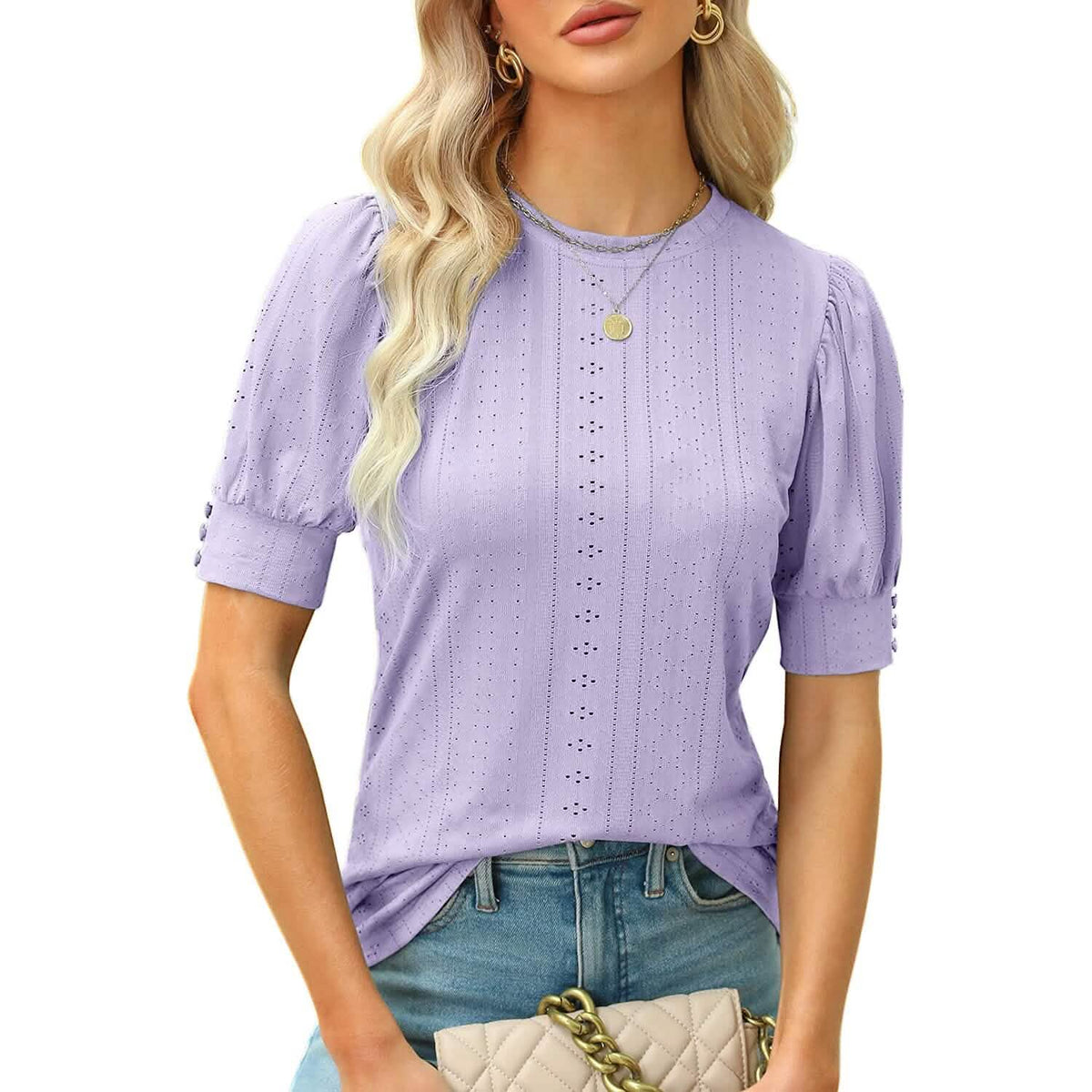 Women's Dressy Casual Puff Sleeve Tops - A-1 Thread Vault