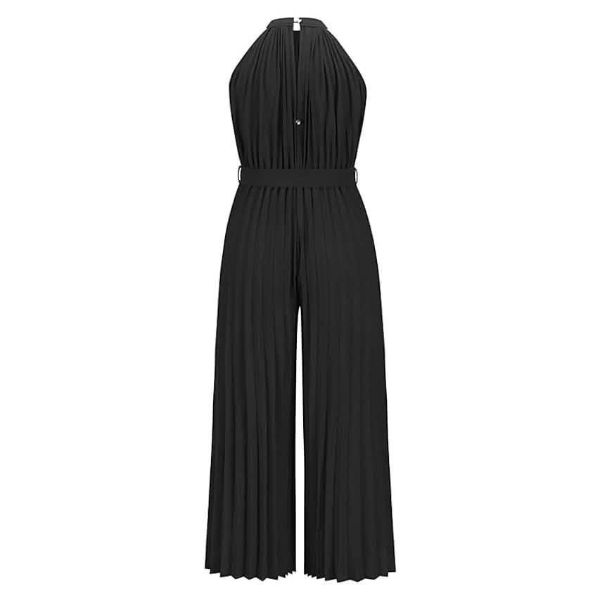 Women's Lace-Up Halter Casual Wide-Leg Jumpsuit - A-1 Thread Vault