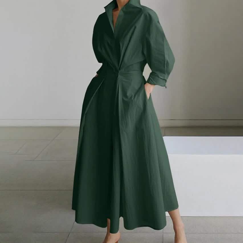 Women's Long Linen Dress Shirt - A-1 Thread Vault