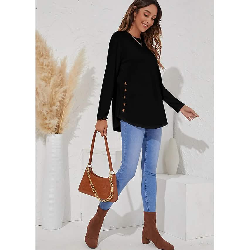 Women's Long Sleeve Crew Neck T-Shirt - A-1 Thread Vault
