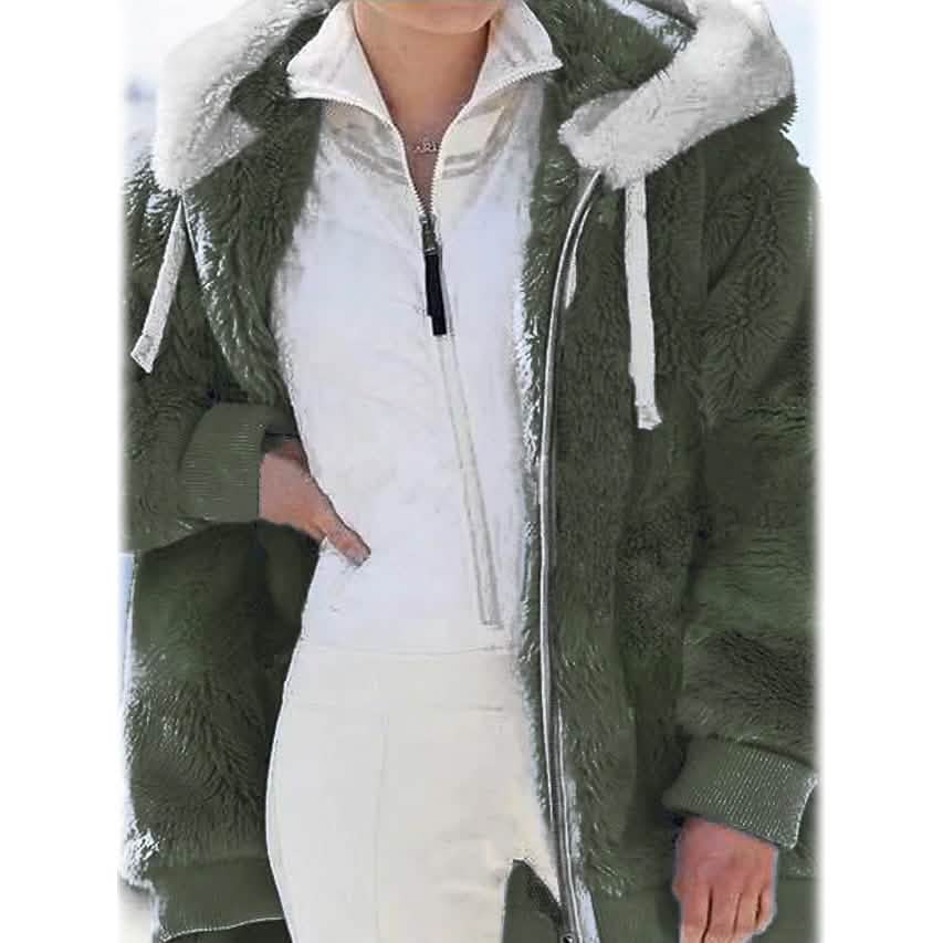 Women's Plus Size Hoodie Coat Long Sleeve - A-1 Thread Vault