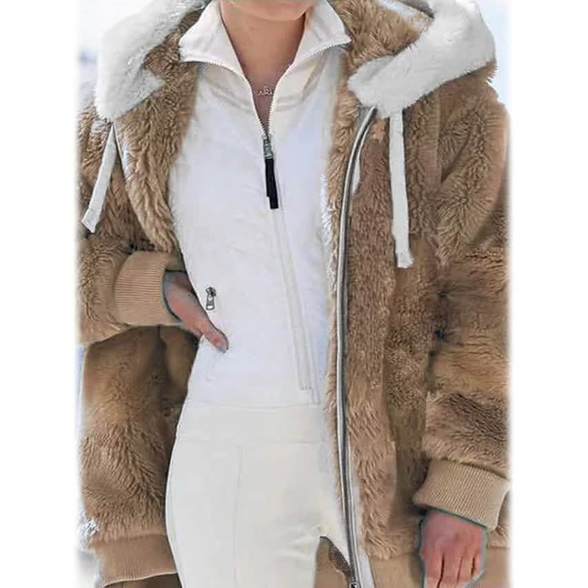 Women's Plus Size Hoodie Coat Long Sleeve - A-1 Thread Vault