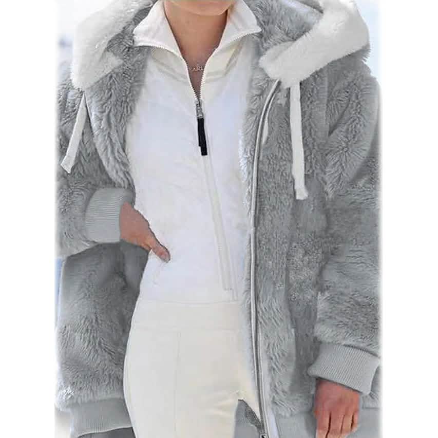 Women's Plus Size Hoodie Coat Long Sleeve - A-1 Thread Vault
