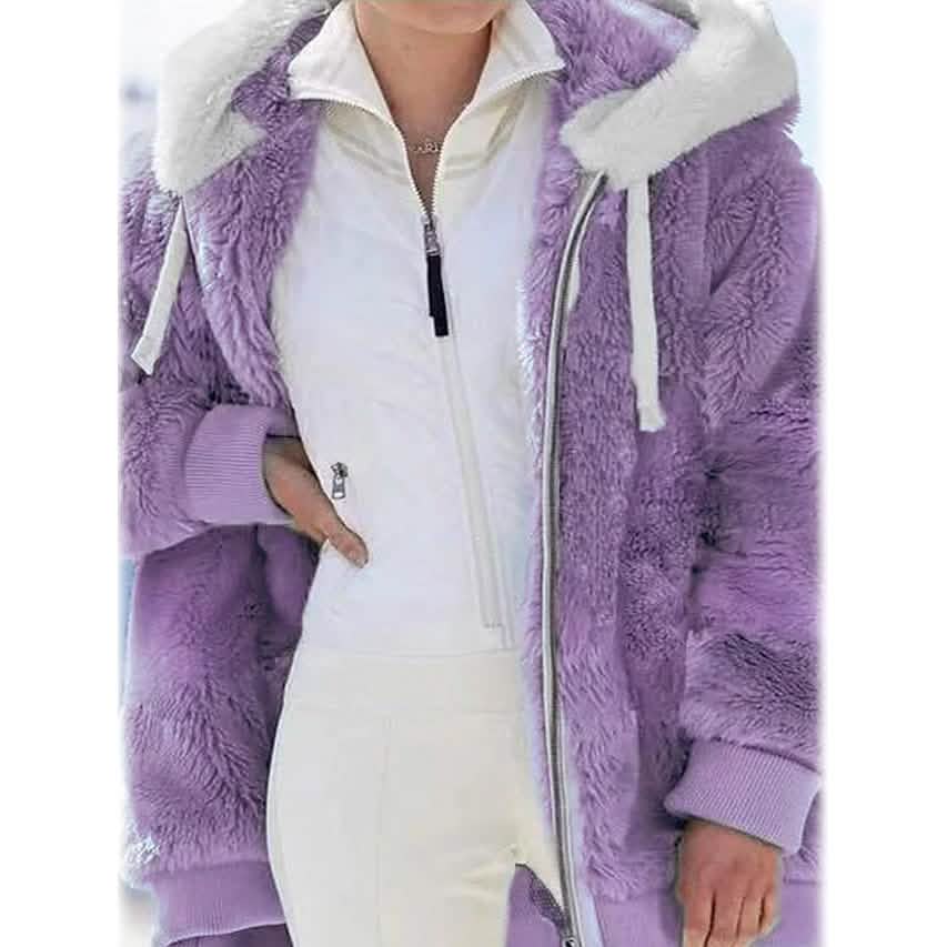 Women's Plus Size Hoodie Coat Long Sleeve - A-1 Thread Vault