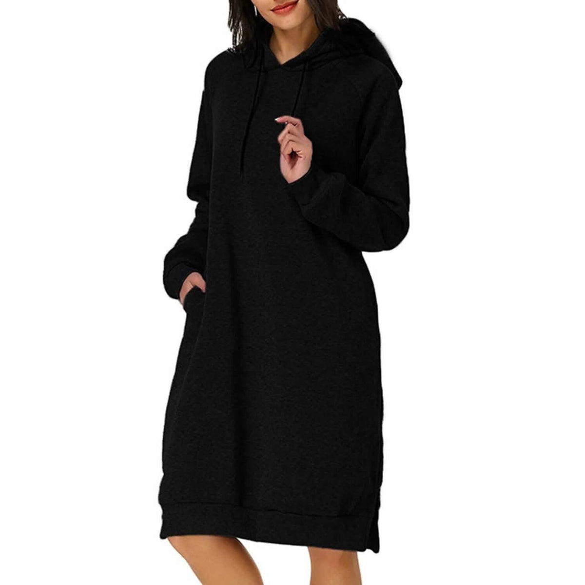 Womens Pullover Hoodie Dress - A-1 Thread Vault