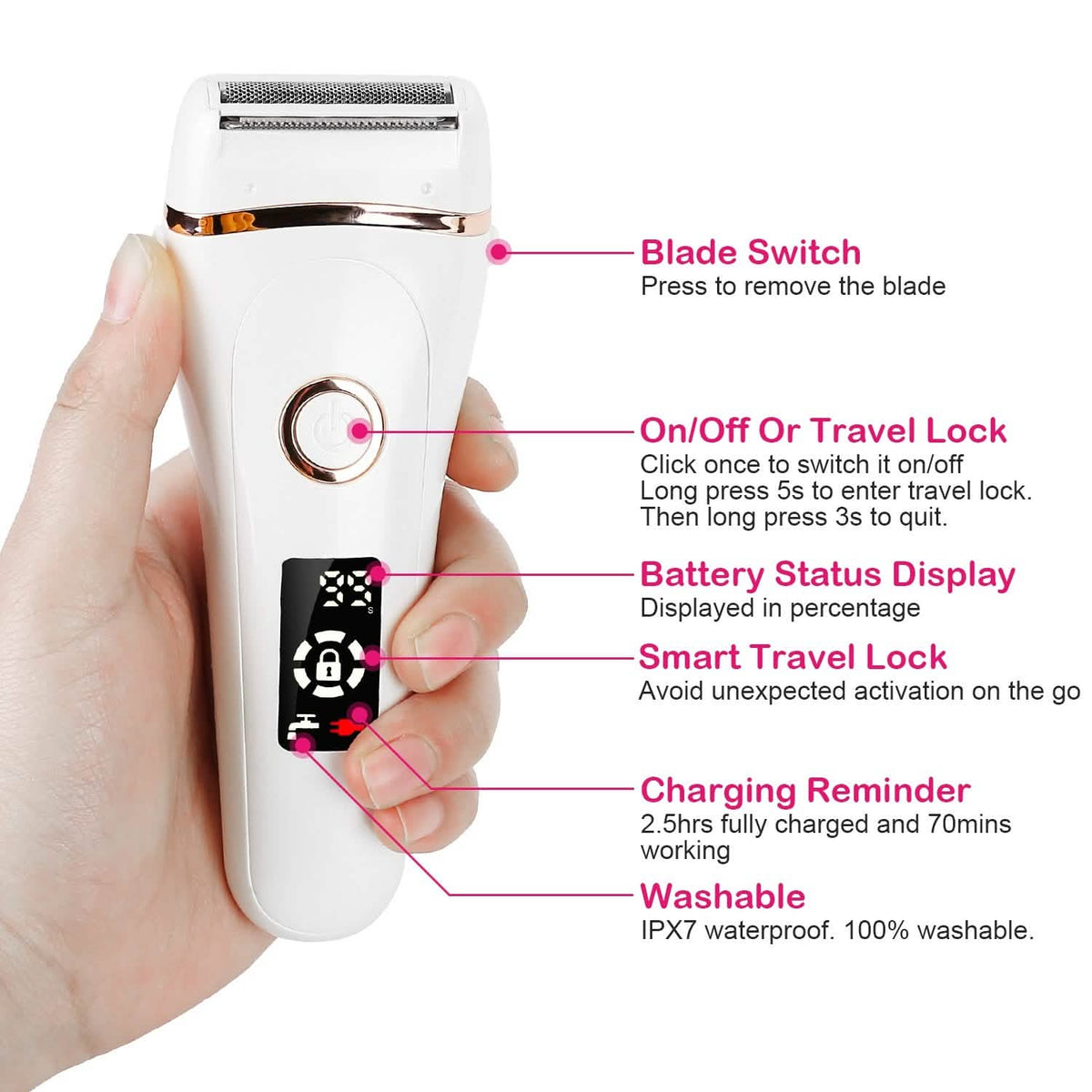 Women's Shaver Electric Hair Remover - A-1 Thread Vault