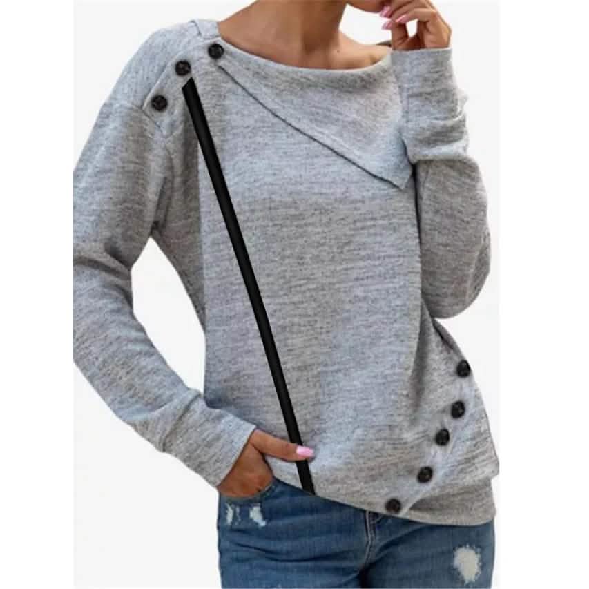 Women's Sweatshirt Pullover Solid Color - A-1 Thread Vault