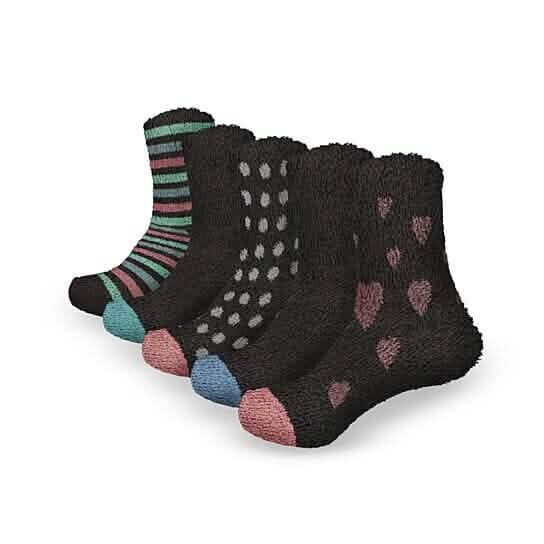 Women's Ultra-Plush Cozy Warm Fuzzy Fluffy Crew Socks - A-1 Thread Vault