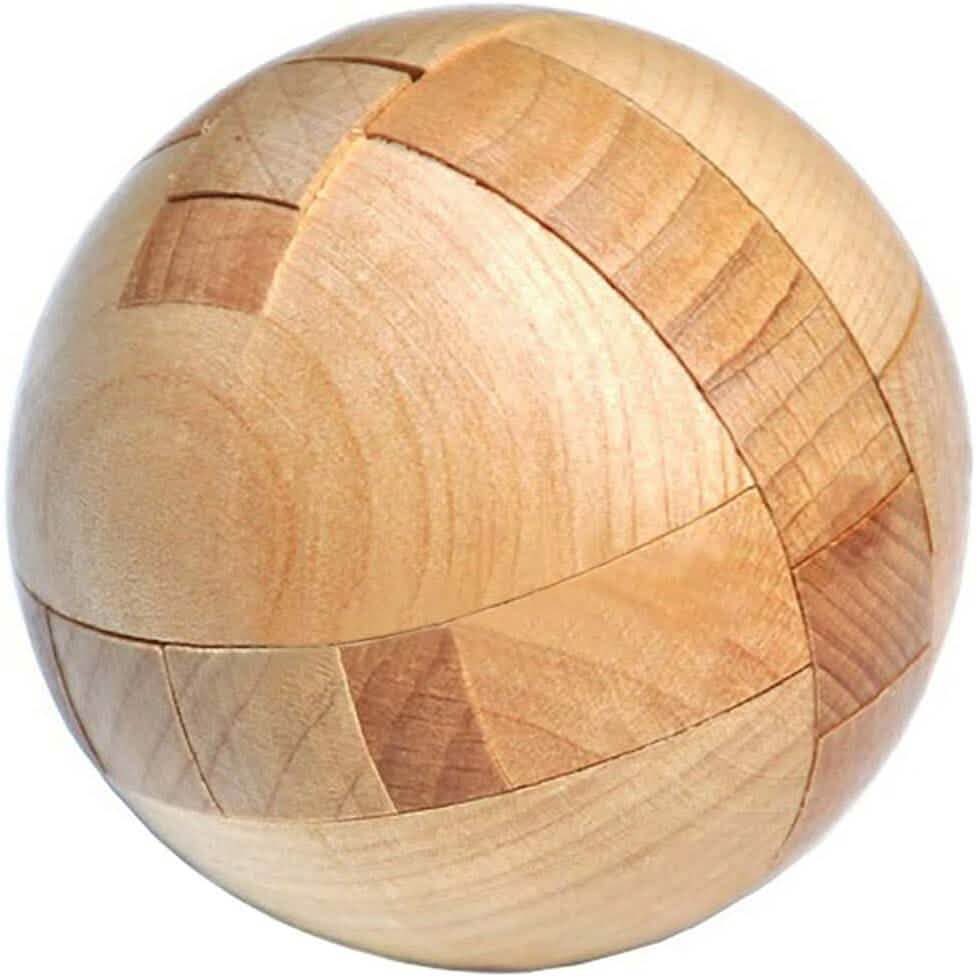 Wooden Puzzle Magic Ball Brain Teasers Toy Intelligence Game - A-1 Thread Vault