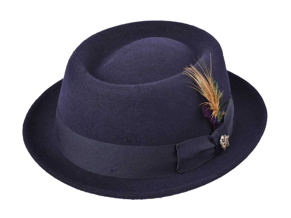 Wool Felt Classic Hat Pork Pie Stingy