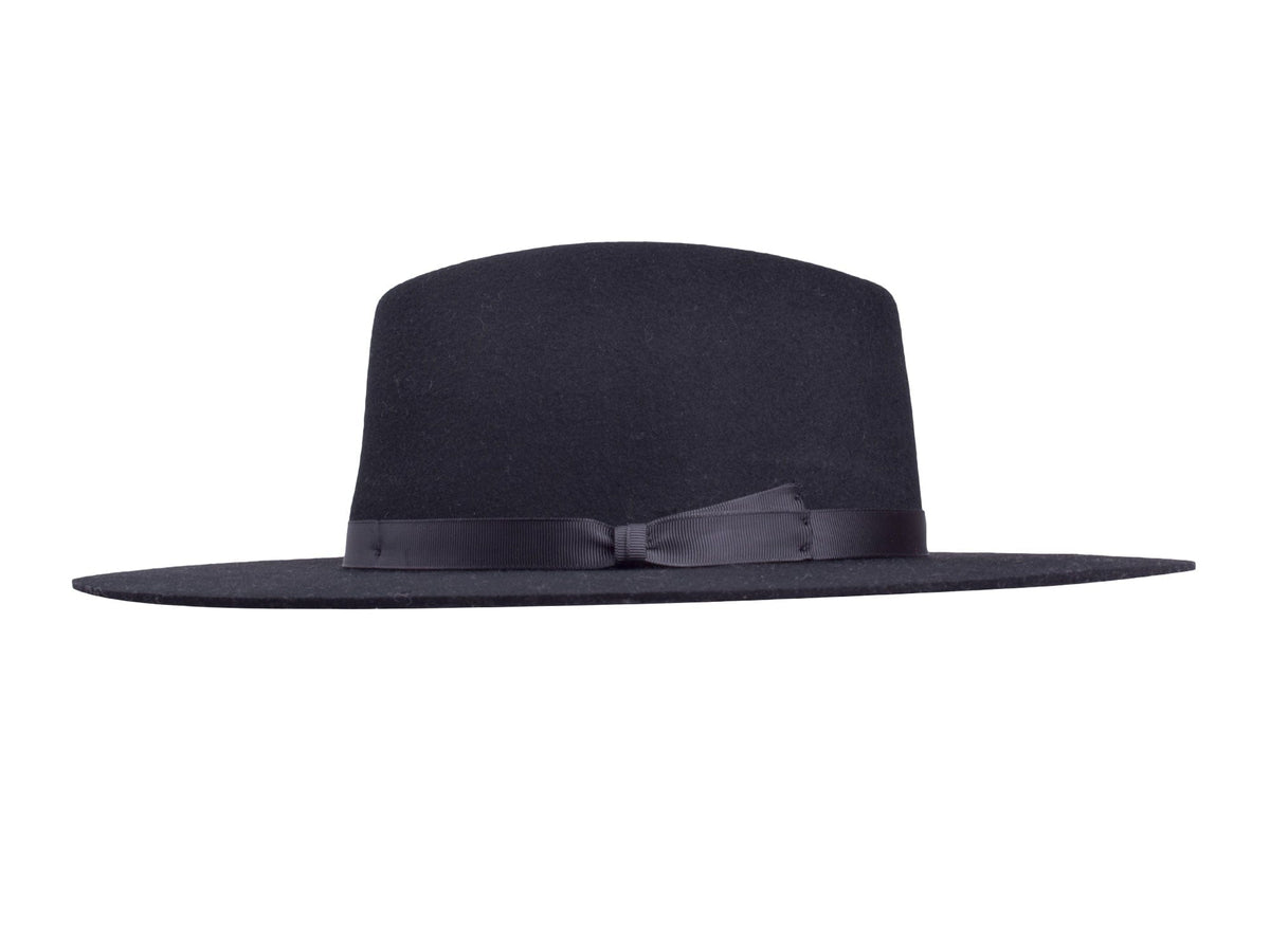 Wool Felt Flat Brim Hat Trendly Giza