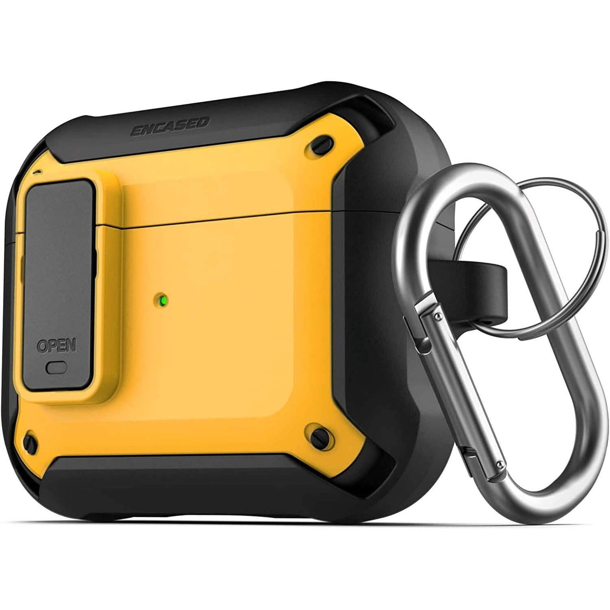 X-Armor for Airpods 3rd Generation Case with Locking Lid | Protective Carrying Pod with Carabiner Keychain (Airpods Gen 3) - A-1 Thread Vault