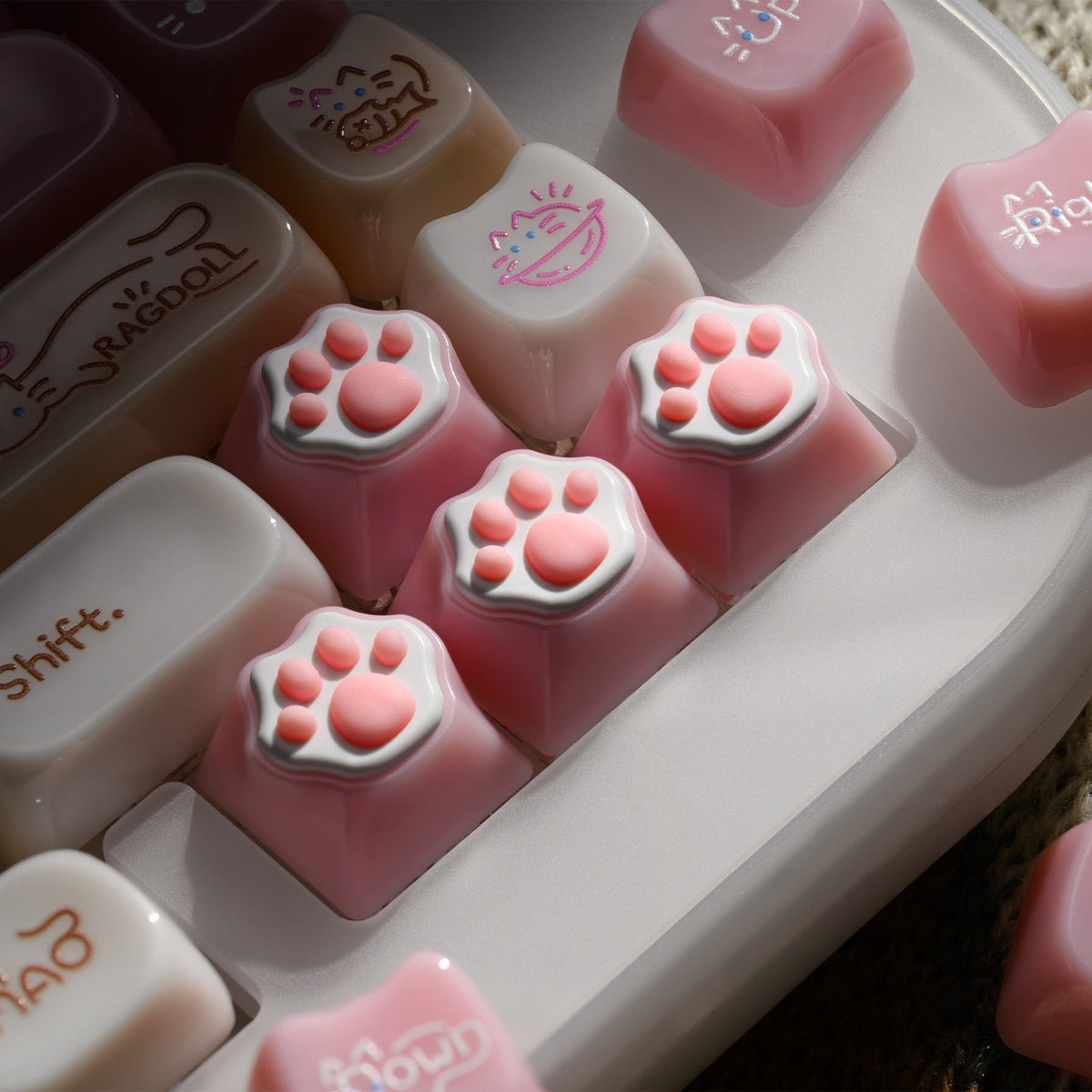 XVX C67 AcriCat Themed Wireless Acrylic Mechanical Keyboard - A-1 Thread Vault