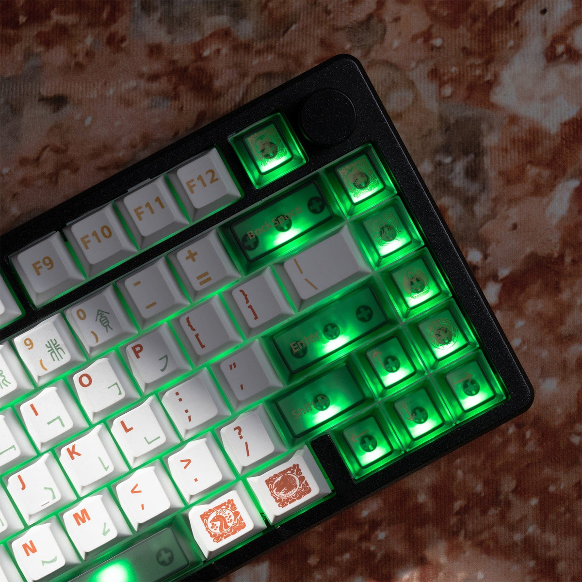 XVX Dunhuang Themed Cherry Profile PBT+PC 212-Key Keycap Full Set - A-1 Thread Vault