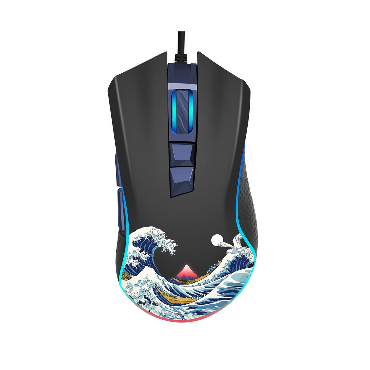 XVX G705 Kanagawa Themed Programmable Wired Gaming Mouse - A-1 Thread Vault