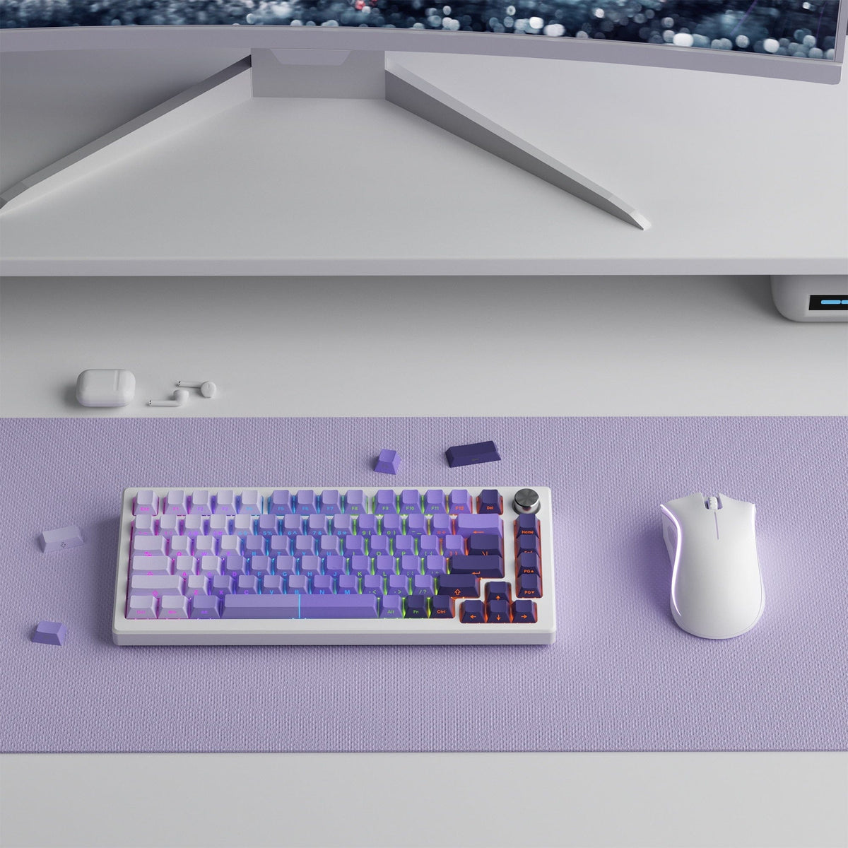 XVX Gradient X-Axis Series Side-Printed Cherry Profile 121-Key PBT Keycap Set - A-1 Thread Vault